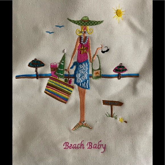 Just the Perfect Canvas Beach Bag by Berek! - Picture 3 of 10